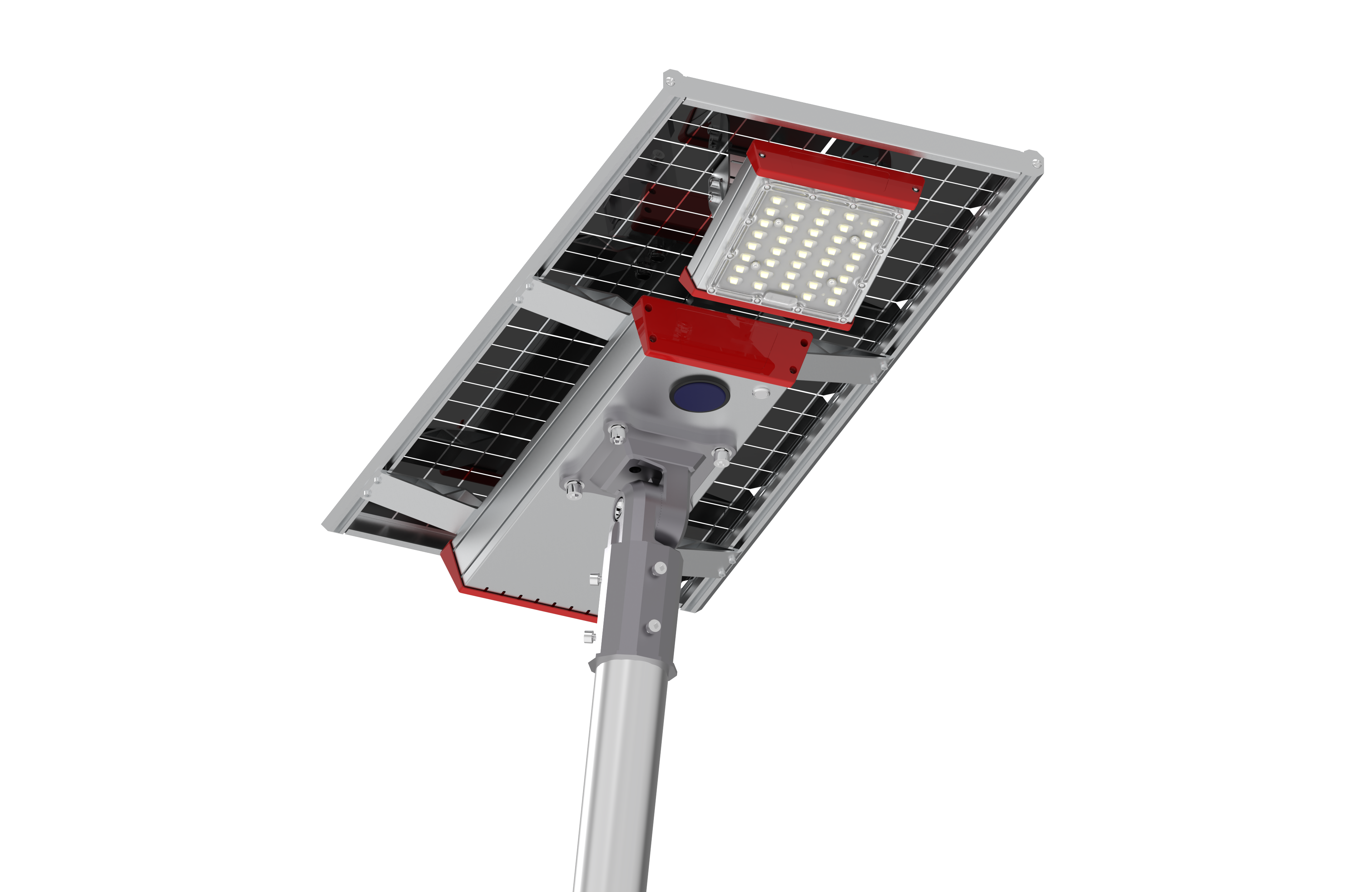 PATENTED DESIGN BIFACIAL SOLAR STREET LIGHT